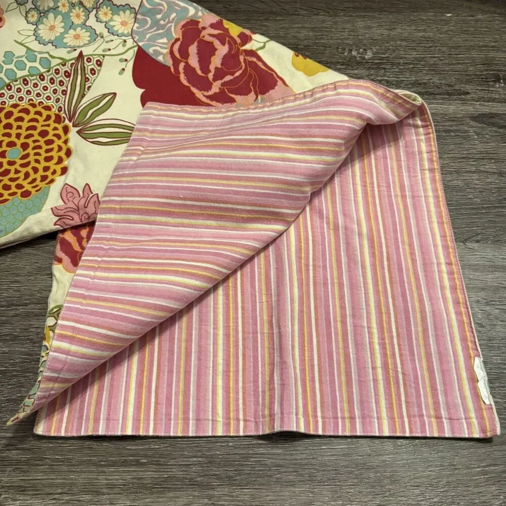 Pier 1 Table Runner Vibrant Colors Cottagecore Shabby Chic Dopamine Maxamalist